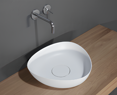 Vessel sink OVIEDO 410 x 410 x 130 | white