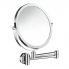 Make-up / shaving mirror wall-mounted with arm, small | 7x | Smedbo