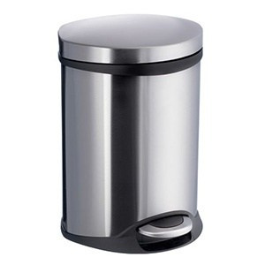 Pedal bin | 6L | 235 x 320 x 215 | brushed stainless steel