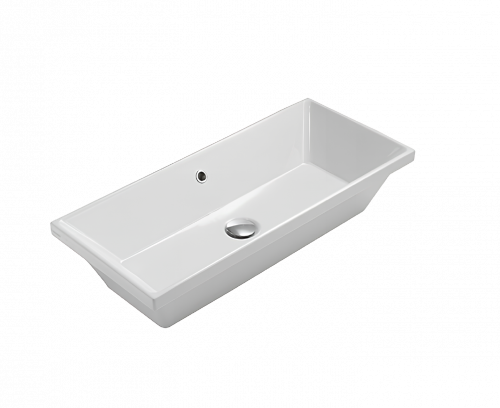 Under-counter mounted sink STOCKHOLM | 750 x 340 x 170 | white