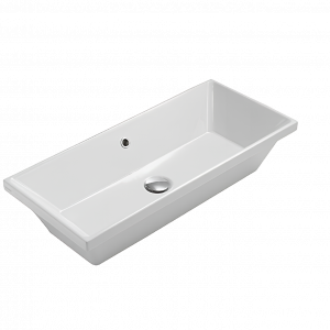 Under-counter mounted sink STOCKHOLM | 750 x 340 x 170 | white