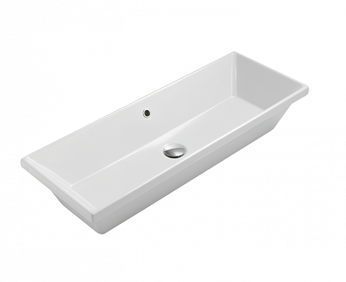 Under-counter mounted sink STOCKHOLM | 900 x 340 x 170 | white