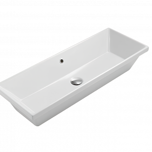 Under-counter mounted sink STOCKHOLM | 900 x 340 x 170 | white