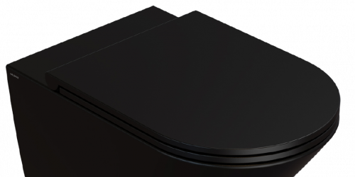 Toilet seat Forty3 | 459x365 mm | SoftClose | Black mattte