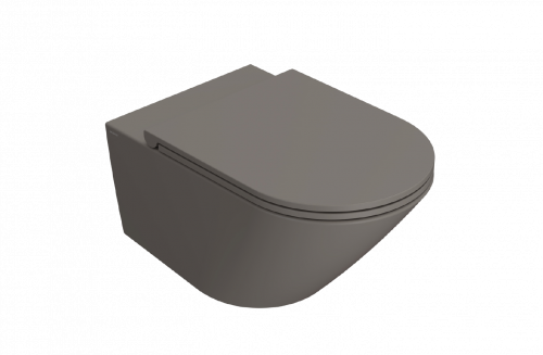 Wall-mounted toilet WC Forty3 | 570x360x330 mm | Agate mattte | Rimless