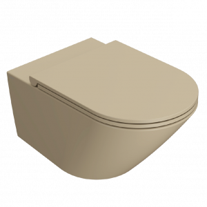 Wall-mounted toilet WC Forty3 | 570x360x330 mm | Pearl mattte | Rimless