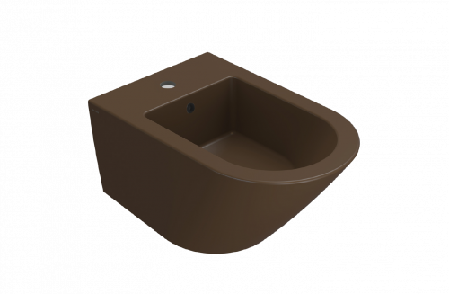 Bidet wall-mounted Forty3 | 570x360x290 mm | Chestnut mattte