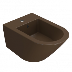 Bidet wall-mounted Forty3 | 570x360x290 mm | Chestnut mattte