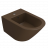 Bidet wall-mounted Forty3 | 570x360x290 mm | Chestnut mattte