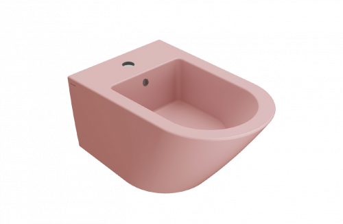 Bidet wall-mounted Forty3 | 570x360x290 mm | Pink mattte