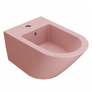 Bidet wall-mounted Forty3 | 570x360x290 mm | Pink mattte