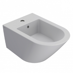 Bidet wall-mounted Forty3 | 570x360x290 mm | Light grey mattte