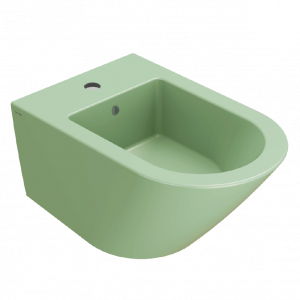 Bidet wall-mounted Forty3 | 570x360x290 mm | Lime mattte