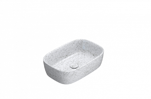 Washbasin GENESIS | on board | 550 x 370 x 150 mm | Crushed ice mattte