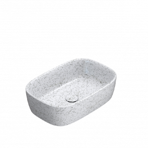 Washbasin GENESIS | on board | 550 x 370 x 150 mm | Crushed ice mattte