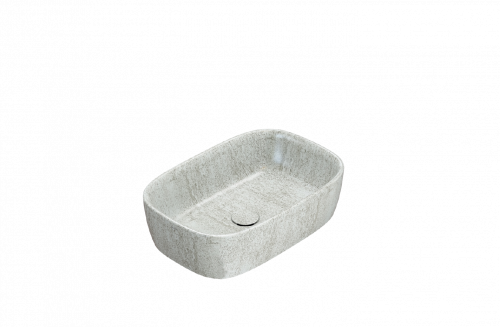 Washbasin GENESIS | on board | 550 x 370 x 150 mm | Striped beige mattte