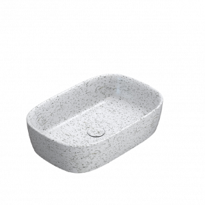 Washbasin GENESIS | on board | 600 x 400 x 150 mm | Crushed ice mattte