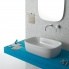 Washbasin GENESIS | on board | 550 x 370 x 150 mm | White gloss