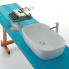 Washbasin GENESIS | on board | 600 x 400 x 150 mm | White gloss