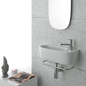 Vessel or wall-mounted sink GENESIS | white | 500 x 220 x 150