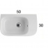 Vessel or wall-mounted sink GENESIS | white | 500 x 300 x 150