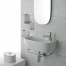 Vessel or wall-mounted sink GENESIS | white | 500 x 300 x 150