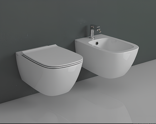 WC Genesis | 550x360x330 mm | wall-hung | White gloss | Rimless