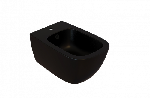 Bidet wall-mounted Genesis | 550x360x270 mm | Black mattte