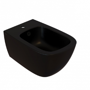 Bidet wall-mounted Genesis | 550x360x270 mm | Black mattte