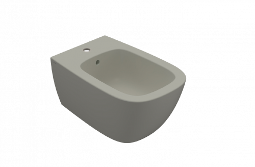 Bidet wall-mounted Genesis | 550x360x270 mm | Cashmere mattte