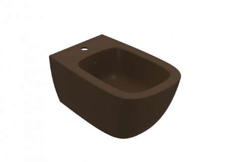 Bidet wall-mounted Genesis | 550x360x270 mm | Chestnut mattte