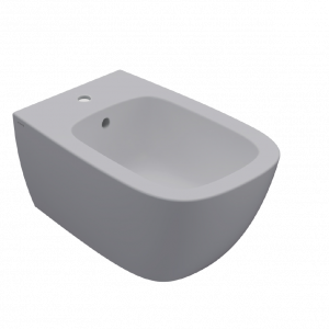 Bidet wall-mounted Genesis | 550x360x270 mm | Light grey mattte