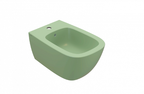 Bidet wall-mounted Genesis | 550x360x270 mm | Lime mattte