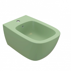 Bidet wall-mounted Genesis | 550x360x270 mm | Lime mattte