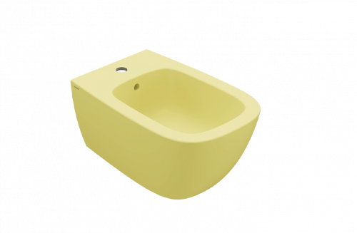 Bidet wall-mounted Genesis | 550x360x270 mm | Mustard yellow mattte