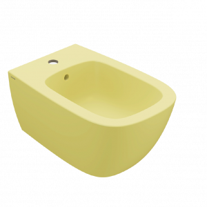 Bidet wall-mounted Genesis | 550x360x270 mm | Mustard yellow mattte