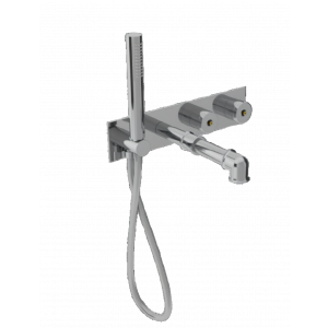 Concealed lever mixer Shower and bath fixture 5th AVENUE, chrome polished