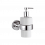 Soap dispenser Hilton with ceramic dish | brushed nickel gloss