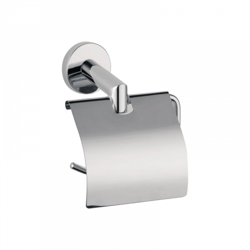 Toilet paper holder Hilton with cover | stainless steel color