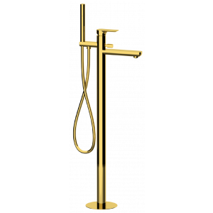 Bath faucet INFINITY lever mixer, free-standing | gold gloss