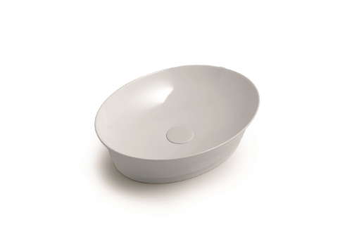 Sinks IDEA 500 x 380 x 130 mm | vessel sinks | oval | White gloss