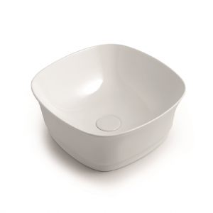 Sinks IDEA 420 x 420 x 180 mm | vessel sinks | rectangular | White mattte