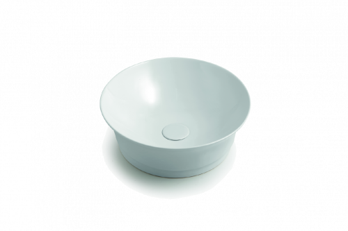 Washbasin IDEA 420 x 420 x 150 mm on the board round | White gloss