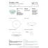 Washbasin IDEA 420 x 420 x 150 mm on the board round | White gloss