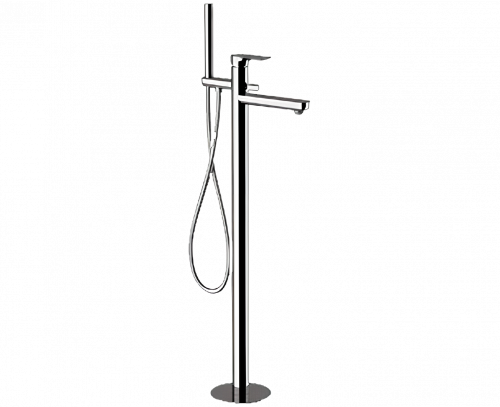 Bath faucet INFINITY lever mixer, free-standing | brushed nickel gloss