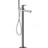 Bath faucet INFINITY lever mixer, free-standing | stainless steel color