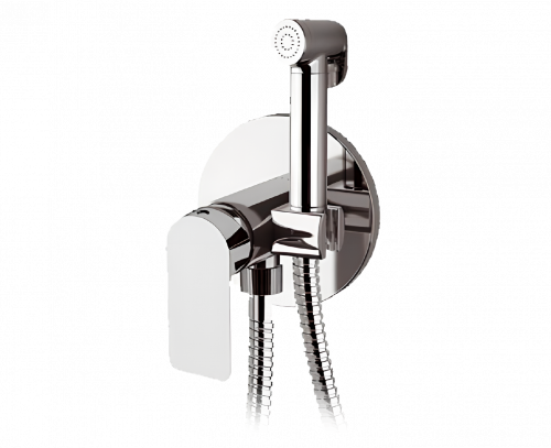 Bidet shower INFINITY | rectangular | chrome gloss