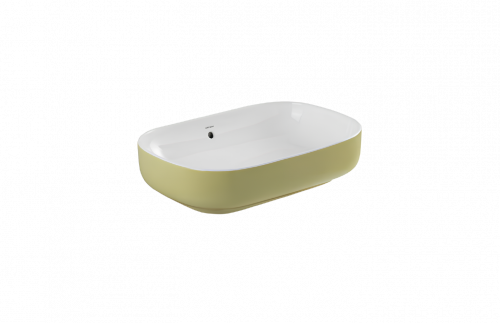 Washbasin SANIBOLD | 480 x 400 x 150 | sinks | white/lime mate