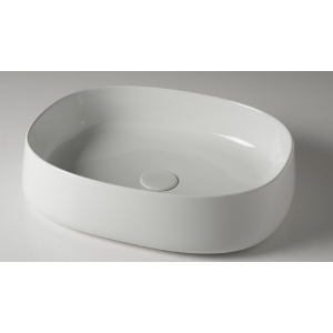 Sinks JUMPER | 500 x 400 x 130 mm | vessel sinks | curved | Blue mattte