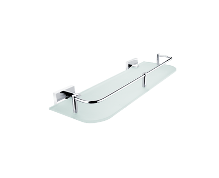 Keira shelf with railing 40cm | chrome